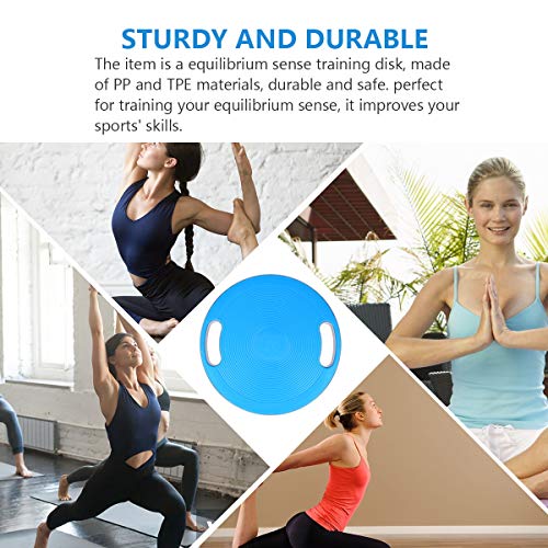 Non Branded Equilibrium Sense Training Disk Disco de Equipo de Fitness Yoga Disco de Equilibrio Disco de Equilibrio de Entrenamiento Saludable para Mujer Hombre (40 cm)