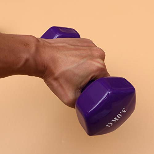 non-branded Mancuernas Mancuernas de Hierro Fundido de Inmersión de Plástico Mancuernas de Fitness Antideslizantes Pesas de Mano Mancuernas de Fitness para Mujeres Hombre (3 Kg Púrpura) non-branded Mancuernas Mancuernas de Hierro Fundido de Inmersión de Plástico Mancuernas de Fitness Antideslizantes Pesas de Mano Mancuernas de Fitness para Mujeres Hombre (3 Kg Púrpura)