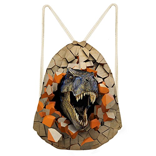Nopersonality - Bolsa con cierre de cordón, bolsa creativa para niños, para ir al gimnasio, mochila escolar para la clase de educación física, infantil, Bolsa con cordón de 00 dinosaurios, L Nopersonality - Bolsa con cierre de cordón, bolsa creativa para niños, para ir al gimnasio, mochila escolar para la clase de educación física, infantil, Bolsa con cordón de 00 dinosaurios, L