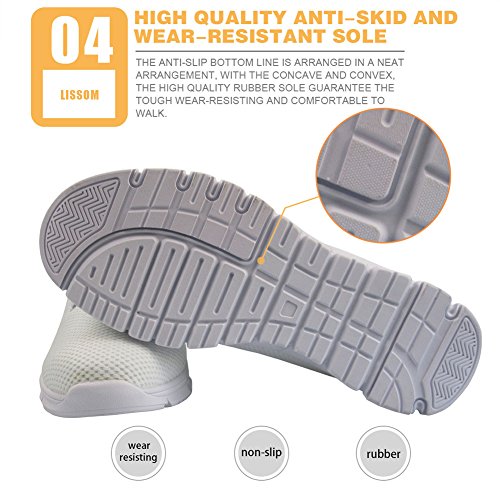 Nopersonality Zapatos de Mujer para Caminar Tenis Deportivas de Malla con Cordones Zapatillas Entrenadoras Gimnasio Sneakers Enfermera Oso Gris Talla 38 EU