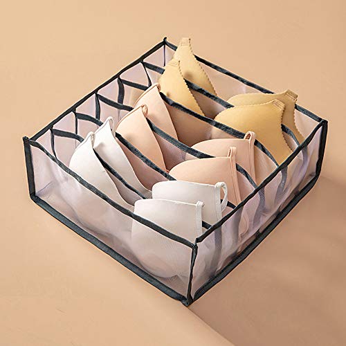 Nopnog Cajones de almacenamiento para el hogar, organizador para ropa interior, sujetadores, calcetines, poliéster Nopnog Cajones de almacenamiento para el hogar, organizador para ropa interior, sujetadores, calcetines, poliéster