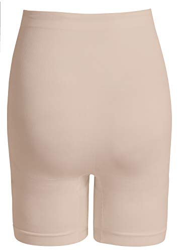 Noppies Kids Seamless shorts long - Ropa interior para mujer, Beige (Natural C018), M/L