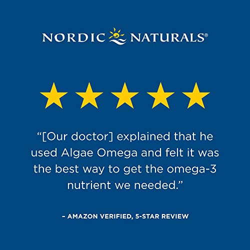 Nordic Naturals Alga Omega, 715Mg Omega 3-120 Cápsulas Blandas 120 Unidades 160 g