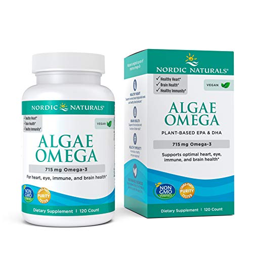 Nordic Naturals Alga Omega, 715Mg Omega 3-120 Cápsulas Blandas 120 Unidades 160 g