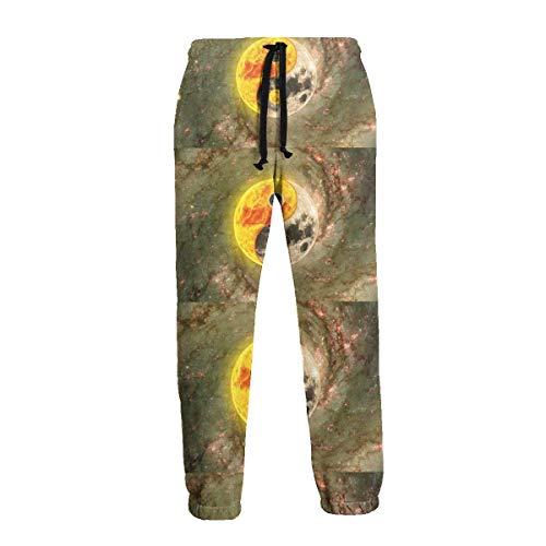 not applicable Pantalones Deportivos para Hombres Pantalones de chándal Suaves y cómodos Pantalones Jogger para Hombres - Galaxy Reiki Yin Yang Printed