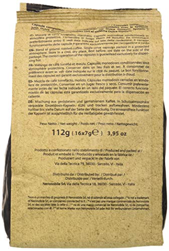 Note D'Espresso Cápsulas de Café Arábica Exclusivamente Compatibles con cafeteras de cápsulas Nescafé* y Dolce Gusto* 96 Unidades da 7 g, Total: 672 g Note D'Espresso Cápsulas de Café Arábica Exclusivamente Compatibles con cafeteras de cápsulas Nescafé* y Dolce Gusto* 96 Unidades da 7 g, Total: 672 g