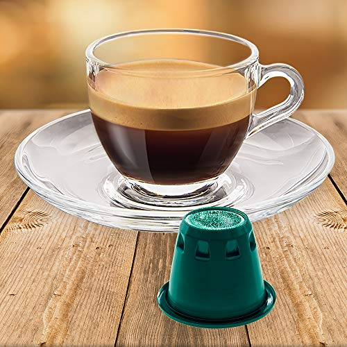 Note D'Espresso Cápsulas de Café Intenso exclusivamente compatibles con cafeteras Nespresso* - 100 Unidades de 5.6 g, Total - 560 g Note D'Espresso Cápsulas de Café Intenso exclusivamente compatibles con cafeteras Nespresso* - 100 Unidades de 5.6 g, Total - 560 g