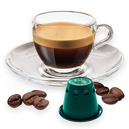 Note D'Espresso Cápsulas de Café Intenso exclusivamente compatibles con cafeteras Nespresso* - 100 Unidades de 5.6 g, Total - 560 g Note D'Espresso Cápsulas de Café Intenso exclusivamente compatibles con cafeteras Nespresso* - 100 Unidades de 5.6 g, Total - 560 g