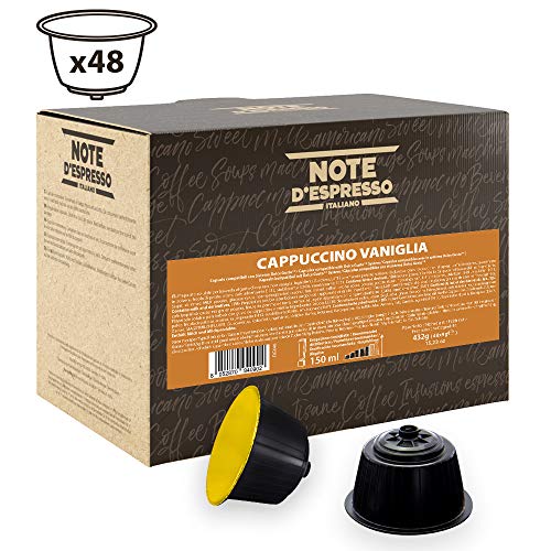 Note D'Espresso Cápsulas de Capuchino con Vainilla - 48 x 9 g, Total: 432 g