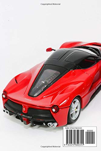 Notebook: Laferrari Chevy Challenger On White Isolated Background , Journal for Writing, College Ruled Size 6" x 9", 110 Pages