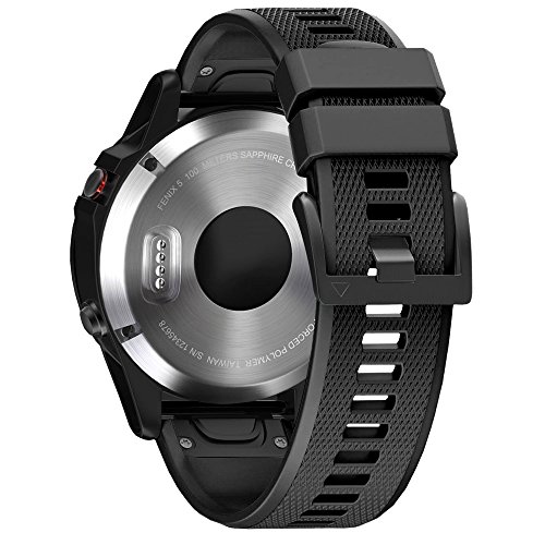 NotoCity Correa Garmin Fenix 5, Silicona Reemplazo Correa para Garmin Fenix 6/Fenix 6 Pro/Fenix 5/Fenix 5 Plus/Forerunner 935/945,Easy-Fit,no Adapta a Fenix 5X, 5s