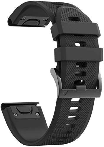 NotoCity Correa Garmin Fenix 5, Silicona Reemplazo Correa para Garmin Fenix 6/Fenix 6 Pro/Fenix 5/Fenix 5 Plus/Forerunner 935/945,Easy-Fit,no Adapta a Fenix 5X, 5s