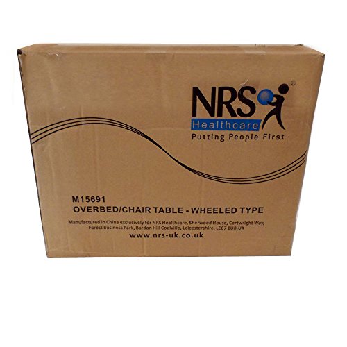 Nottingham Rehab Supplies NRS Mesa portátil con ruedas para cama