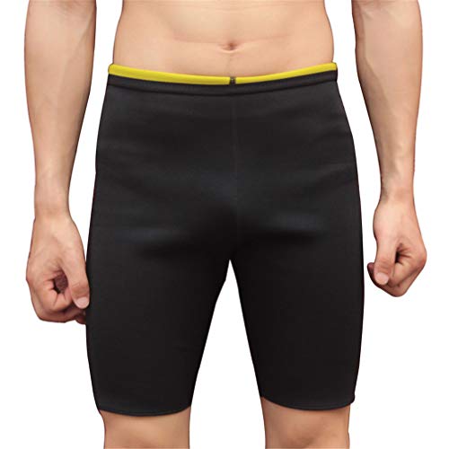 NOVECASA Chaleco Sauna Hombre Neopreno Camiseta sin Mangas/Sudoración Pantalones Cortos Body Shaper Transpirar Gimnasia Abdome Adelgaz (XL, Cortos Negro)