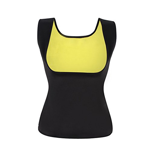 NOVECASA Chaleco Suana Mujer Neopreno Sweat Vest para Sudoración Quema Grasa Faja Abdome Adelgazante (L, Chaleco de Sudoración)