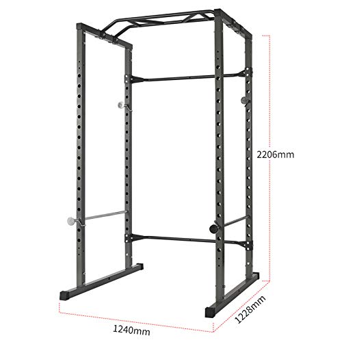 novi Power Rack, Jaula de Rack de Potencia de Lujo multifunción Ajustable en Interiores Dispositivo de Entrenamiento Completo Marco de Entrenamiento de Press de banca en Cuclillas novi Power Rack, Jaula de Rack de Potencia de Lujo multifunción Ajustable en Interiores Dispositivo de Entrenamiento Completo Marco de Entrenamiento de Press de banca en Cuclillas
