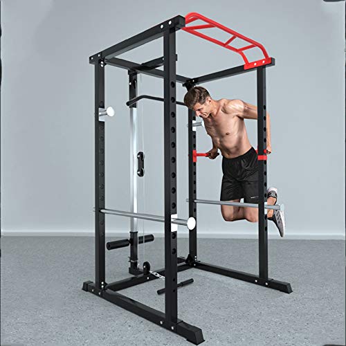 novi Power Rack, multifunción Home Barbell Rack Ajustable Dispositivo de Entrenamiento Completo Equipo de Entrenamiento de Fuerza