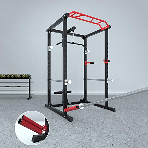 novi Rack de Potencia, profesión multifunción Home Smith Machine bastidores de Potencia Ajustables Levantamiento de Pesas (con Manga)