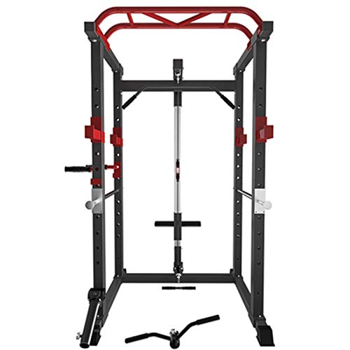 novi Rack de Potencia, profesión multifunción Home Smith Machine bastidores de Potencia Ajustables Levantamiento de Pesas (con Manga)