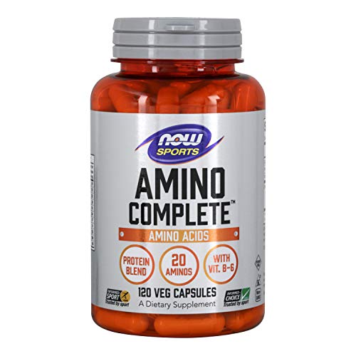 NOW Amino Complete Caps, Negro, 120 gelules