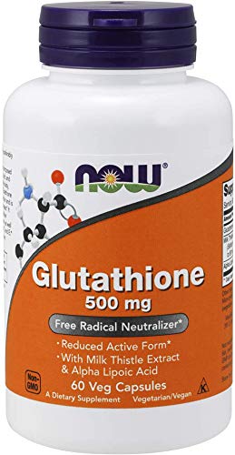 Now Foods Glutatión con extracto de cardo mariano y ácido alfa lipoico, 500 mg 60 Unidades 80 g