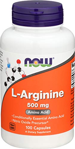 Now Foods L-Arginine 500mg Standard - 100 Cápsulas Now Foods L-Arginine 500mg Standard - 100 Cápsulas