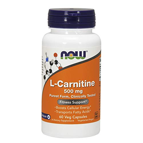 Now Foods L-Carnitine 500mg Standard - 60 Cápsulas