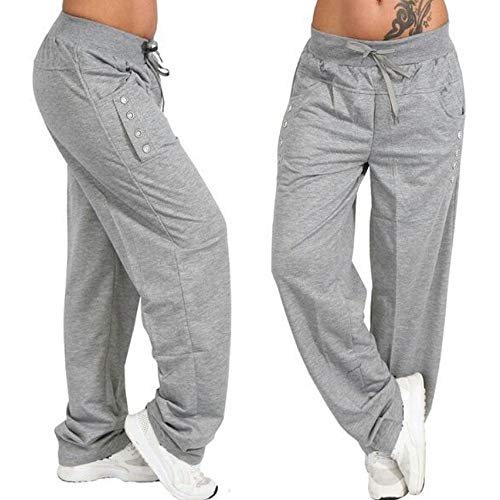 N\P Casual Gimnasio Jogger Pantalones Deporte Running Pantalones Mujeres Chándal Mujer Cintura Elástica Señoras Pantalones Chándal Baggy Pantalones