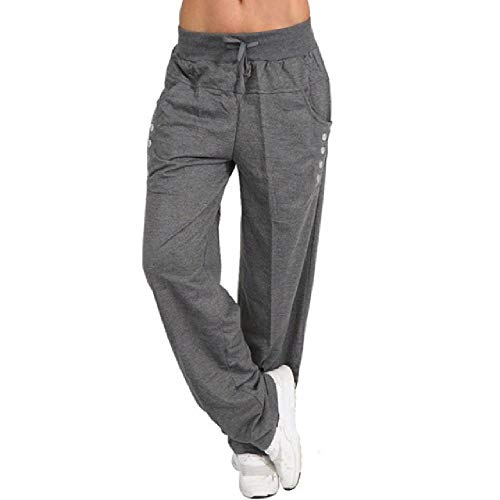 N\P Casual Gimnasio Jogger Pantalones Deporte Running Pantalones Mujeres Chándal Mujer Cintura Elástica Señoras Pantalones Chándal Baggy Pantalones