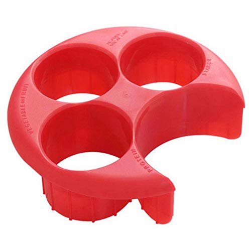 Nrew Plato de Control de porciones de Medida de Comida Herramienta para Perder Peso Control de porciones de Comida Rojo Nrew Plato de Control de porciones de Medida de Comida Herramienta para Perder Peso Control de porciones de Comida Rojo
