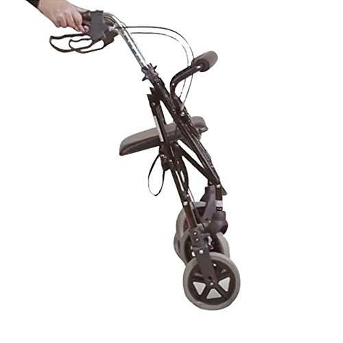 NRS Healthcare M39634 - Andador con 4 ruedas, asiento y cesta NRS Healthcare M39634 - Andador con 4 ruedas, asiento y cesta