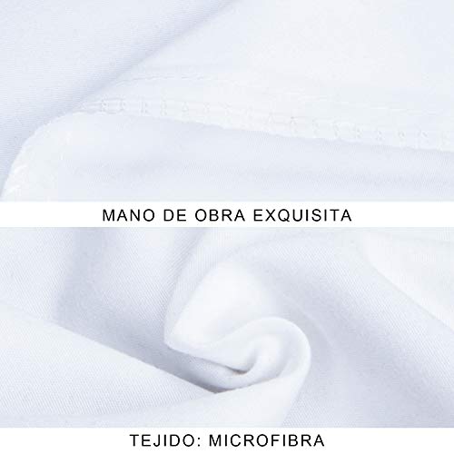 NTBAY Fundas de Almohada de Microfibra, Paquete de 2 Fundas de Almohada con Cierre Suave Antiarrugas y Resistente a Las Manchas, 50x90 cm, Blanco