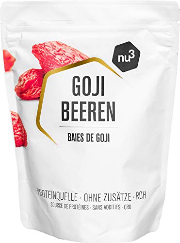 nu3 Bayas de Goji Premium - 500g Superalimento de moda - Secadas naturalmente sin sulfato - Ideal para el desayuno - Ayuda a fortalecer el sistema inmunológico - Contiene vitaminas y minerales nu3 Bayas de Goji Premium - 500g Superalimento de moda - Secadas naturalmente sin sulfato - Ideal para el desayuno - Ayuda a fortalecer el sistema inmunológico - Contiene vitaminas y minerales
