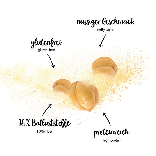 nu3 Harina de Garbanzo Orgánica – 400 gramos – 100% ecológica & libre de gluten – Rica fuente de proteínas y fibra vegetal – Alternativa con menos carbohidratos que el almidón o la fécula molida nu3 Harina de Garbanzo Orgánica – 400 gramos – 100% ecológica & libre de gluten – Rica fuente de proteínas y fibra vegetal – Alternativa con menos carbohidratos que el almidón o la fécula molida