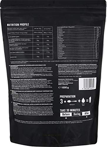 nu3 Performance Whey Protein - 1 kg de suero en polvo sabor chocolate con 71.8% de proteína - Con aminoácidos BCAAs + proteína aislada isolate - Batido proteico para ganar masa - Altamente soluble nu3 Performance Whey Protein - 1 kg de suero en polvo sabor chocolate con 71.8% de proteína - Con aminoácidos BCAAs + proteína aislada isolate - Batido proteico para ganar masa - Altamente soluble