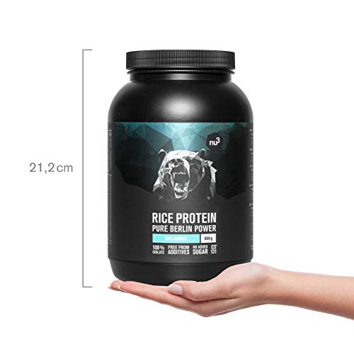 nu3 Proteína de arroz | 800g de fórmula sabor neutral | 80% (24g) de proteína vegetal | Polvo para batido proteico sin lactosa y libre de gluten | Sin sustitutos de azúcar o colorantes artificiales nu3 Proteína de arroz | 800g de fórmula sabor neutral | 80% (24g) de proteína vegetal | Polvo para batido proteico sin lactosa y libre de gluten | Sin sustitutos de azúcar o colorantes artificiales