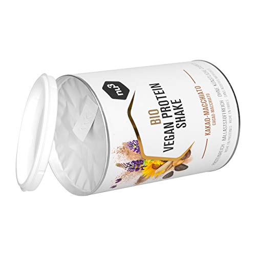 nu3 Vegan Protein 4K Shake Choco Macchiato - 400 g Batido de Proteínas Orgánico en Polvo Prémium a Partir de 4 Componentes Vegetales - 48% de Proteína y 10% de BCAA - Sin Lactosa ni Edulcorantes nu3 Vegan Protein 4K Shake Choco Macchiato - 400 g Batido de Proteínas Orgánico en Polvo Prémium a Partir de 4 Componentes Vegetales - 48% de Proteína y 10% de BCAA - Sin Lactosa ni Edulcorantes