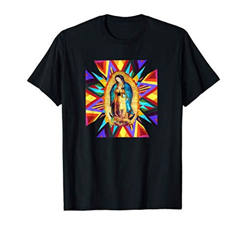 Nuestra Señora de Guadaluple Cruz Colores Camiseta