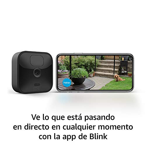 Nueva Blink Outdoor | Cámara de seguridad HD inalámbrica y resistente a la intemperie, con 2 años de autonomía, detección de movimiento y prueba gratis del Blink Subscription Plan | 1 cámara