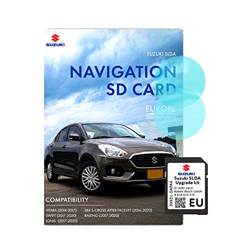 Nueva Tarjeta SD Suzuki 2020 para Suzuki Ignis. Tarjeta SD para Navegador Satelital con Actualización de Mapas de Toda Europa para Suzuki Vitara, Swift, IGNIS, SX4 S Cross Tras Facelift, BALENO