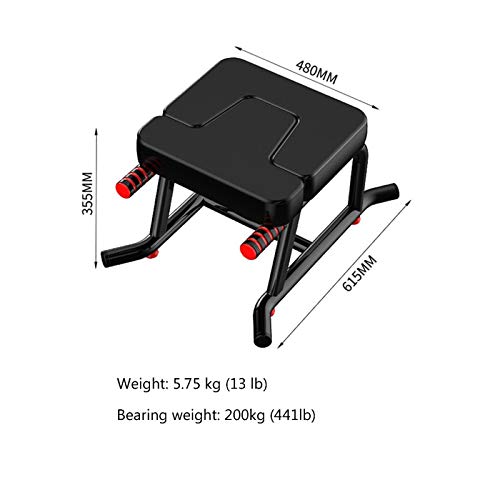 Nueva versión actualizada de Yoga Banco Invertido Bench Press Inicio Fitness Ejercicio Yoga Banco invertido Silla de Yoga Banco invertido Yoga Fitness XQ-1.4 (Color : Black)