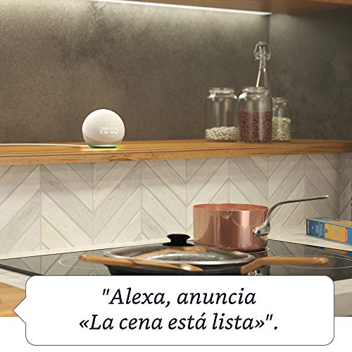 Nuevo Echo Dot (4.ª generación) | Altavoz inteligente con reloj y Alexa | Blanco Nuevo Echo Dot (4.ª generación) | Altavoz inteligente con reloj y Alexa | Blanco