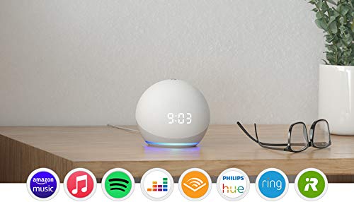 Nuevo Echo Dot (4.ª generación) | Altavoz inteligente con reloj y Alexa | Blanco Nuevo Echo Dot (4.ª generación) | Altavoz inteligente con reloj y Alexa | Blanco