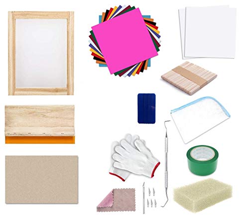 Nuevo Kit De Serigrafía, Que Incluye Marco De Serigrafía De 10 X 14 Pulgadas, Película De 10 Colores, Hoja De Serigrafía Y Algunos Otros Accesorios, El Mejor Kit De Combinación Nuevo Kit De Serigrafía, Que Incluye Marco De Serigrafía De 10 X 14 Pulgadas, Película De 10 Colores, Hoja De Serigrafía Y Algunos Otros Accesorios, El Mejor Kit De Combinación