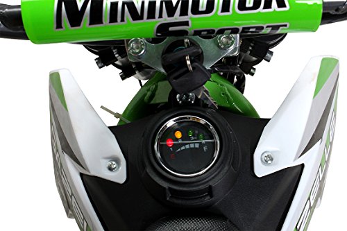 nuevo niña Mini Moto Cross Gazelle ELÉCTRICO 500 WATT inclusive reforzado Tenedor Moto Cross Dirtbike Bolsillo Cross verde