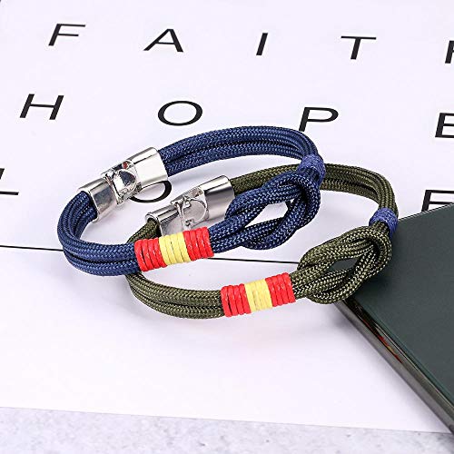 Nuevo País España Bandera Deporte Camping Paracord Hombres Mujeres Infinito Náutico Supervivencia Cuerda Cadena Pulsera Estilo Deportivo Nuevo País España Bandera Deporte Camping Paracord Hombres Mujeres Infinito Náutico Supervivencia Cuerda Cadena Pulsera Estilo Deportivo