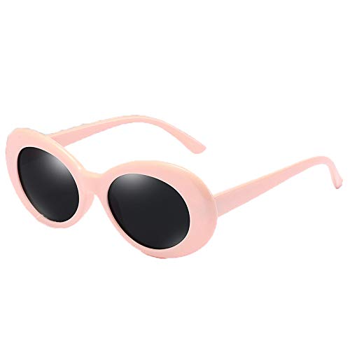 Nuevo Temperamento Little Girl Oval Retro Gafas de sol polarizadas Gafas de sol de protección contra el viento y los rayos UV al aire libre