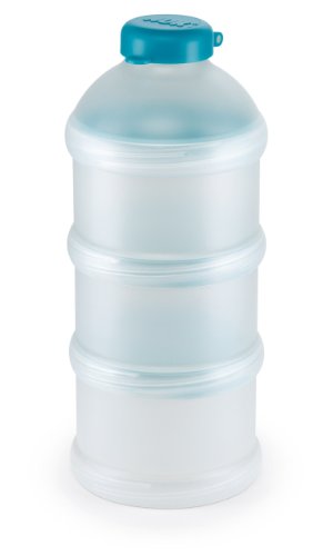 NUK 10256342 - Dosificador de leche en polvo (3 compartimentos, sin BPA), color azul y blanco translĂșcido NUK 10256342 - Dosificador de leche en polvo (3 compartimentos, sin BPA), color azul y blanco translĂșcido