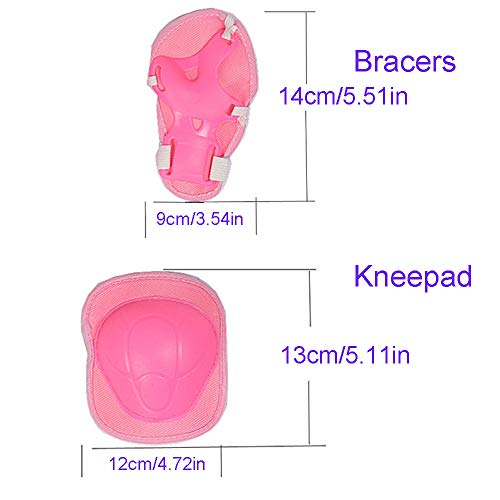 Nuluxi Rosa Niños Bicicleta Protecciones Kit Niños de Protecciones Rodillas Coderas Kit Set Proteccion Protector de Muneca Guardias Adecuado para el Monopatín Patinar y Bicicleta(Conjunto de 6 piezas) Nuluxi Rosa Niños Bicicleta Protecciones Kit Niños de Protecciones Rodillas Coderas Kit Set Proteccion Protector de Muneca Guardias Adecuado para el Monopatín Patinar y Bicicleta(Conjunto de 6 piezas)