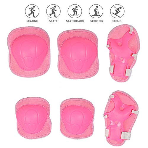 Nuluxi Rosa Niños Bicicleta Protecciones Kit Niños de Protecciones Rodillas Coderas Kit Set Proteccion Protector de Muneca Guardias Adecuado para el Monopatín Patinar y Bicicleta(Conjunto de 6 piezas) Nuluxi Rosa Niños Bicicleta Protecciones Kit Niños de Protecciones Rodillas Coderas Kit Set Proteccion Protector de Muneca Guardias Adecuado para el Monopatín Patinar y Bicicleta(Conjunto de 6 piezas)